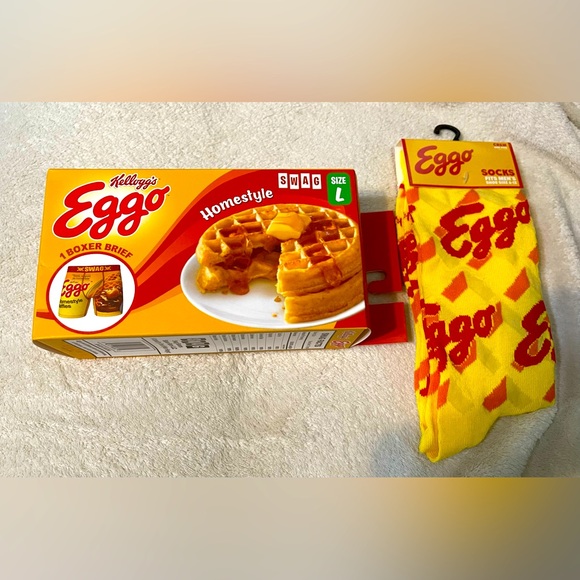 Eggo Swag boxer brief size L and men’s crew sock size 6-12 bundle - Picture 1 of 5